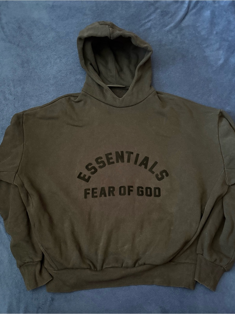Fear Of God Essentials Men’s Jet Black Arch Logo Hoodie